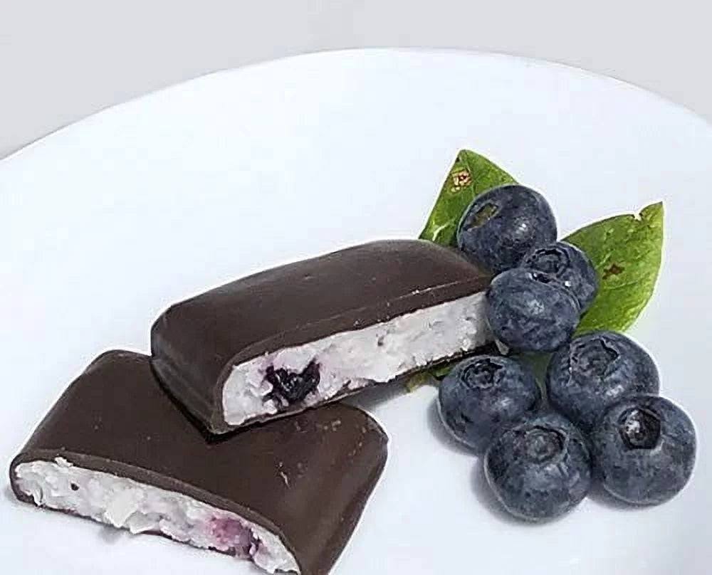 Wild Blueberry Needhams, Gourmet Chocolate Candy Bars, 6 Count P798