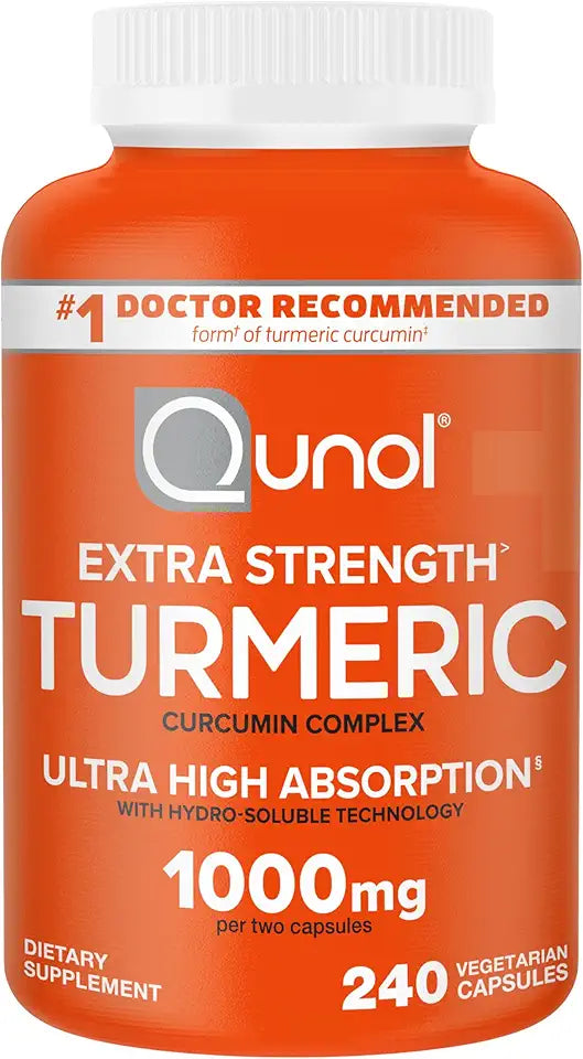 Turmeric Curcumin Supplement 1000mg 240 Count Capsules Q146363