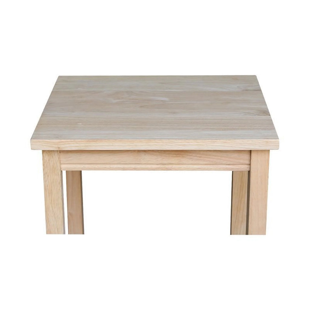 Solid Wood Unfinished Accent Table G775788