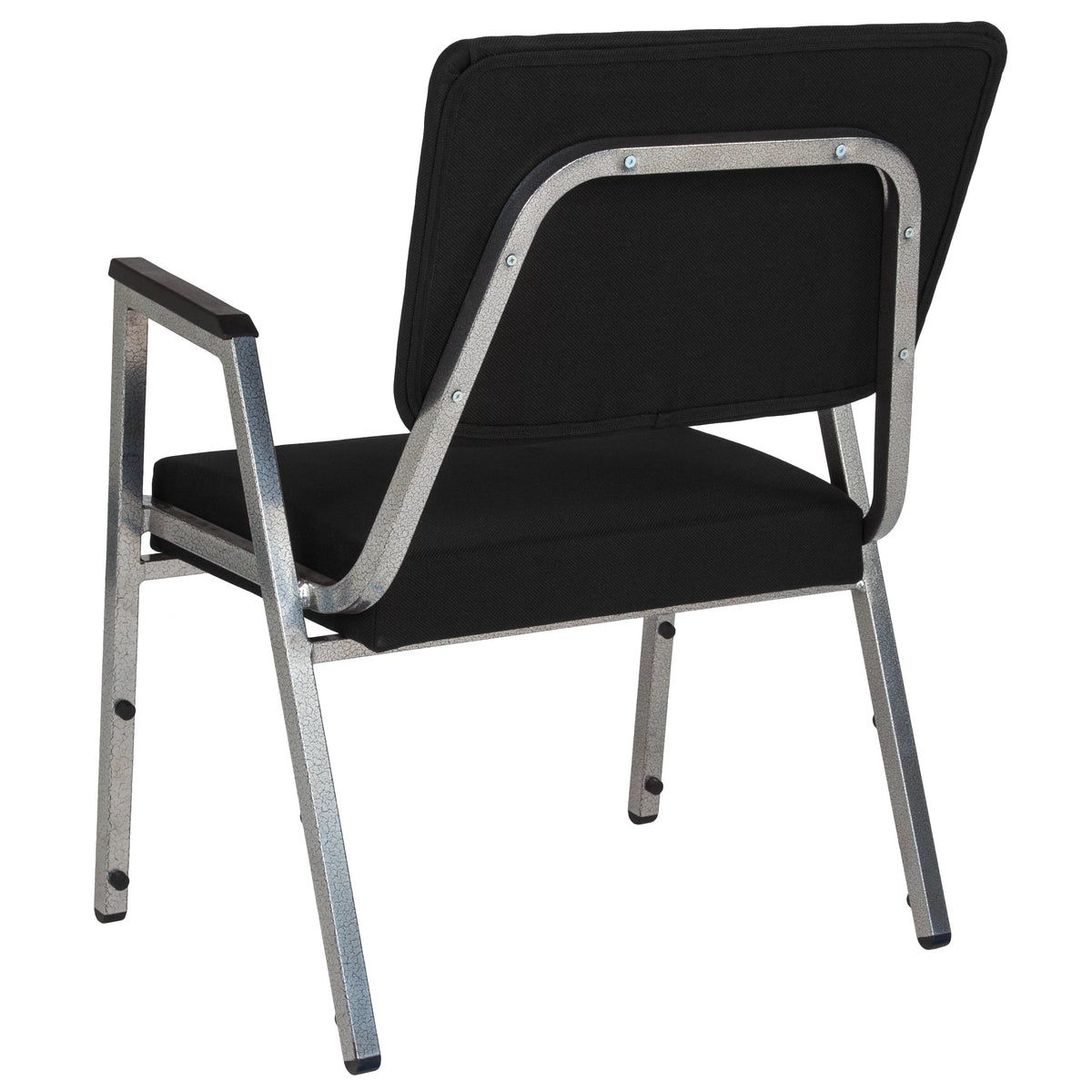 4 Pack Black Antimicrobial Fabric Bariatric Medical Reception Arm Chair F6711