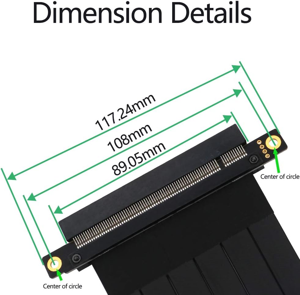 PCIE Express 3.0 16X Extension Cable 20cm J766