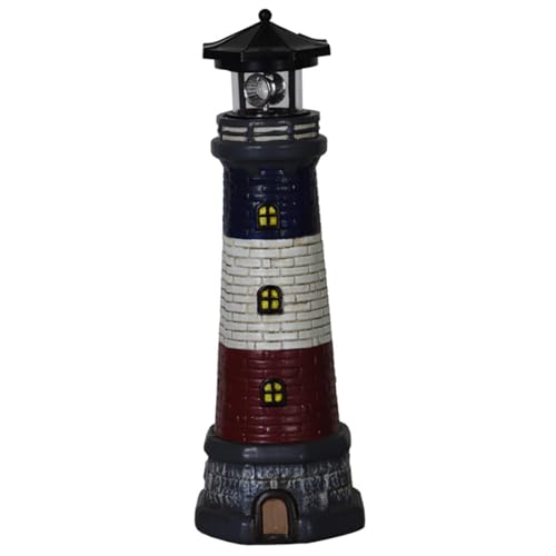 Waterproof Resin Solar Light with 360° Rotating LED Light W270026