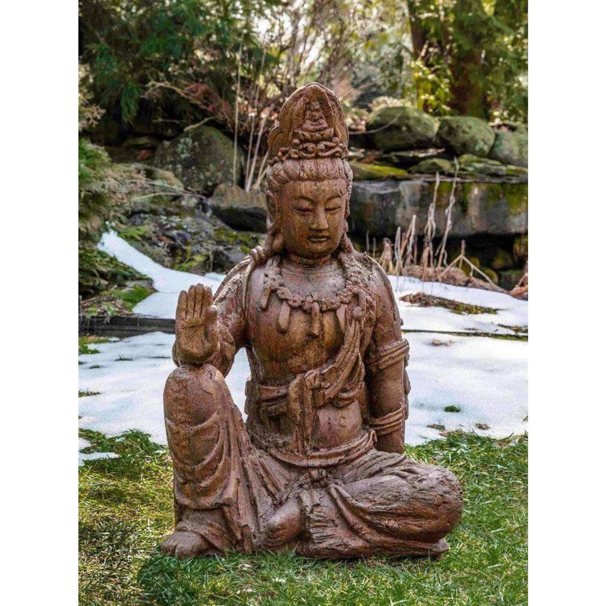 Antique Quan Yin Garden Statue E88689