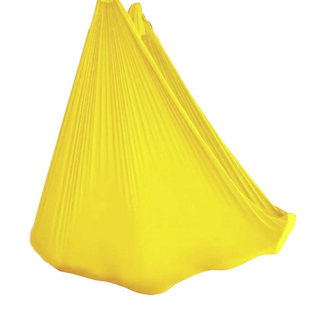5.5 Yards Elastic Aerial Yoga Hammock with Carabiner & Extension Kit F578688