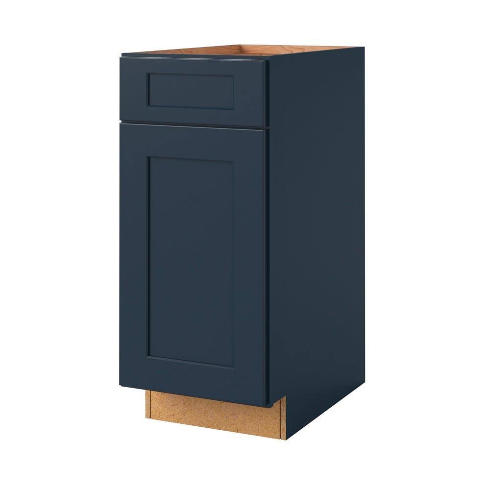 Navy Square Door Base Wastebasket Cabinet M34070
