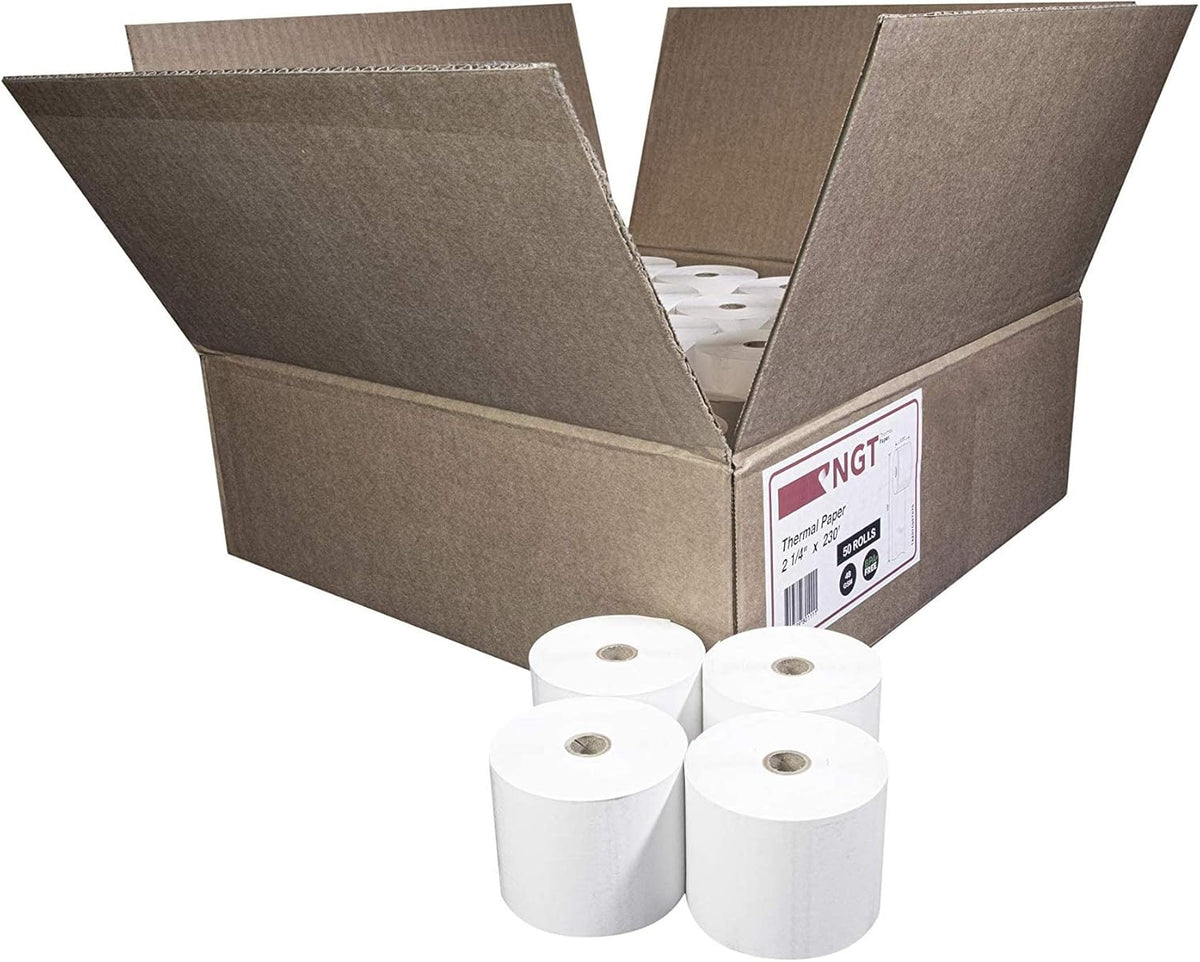 50 pcs 2 ¼ inch x 230 ft Thermal Paper Rolls G98420