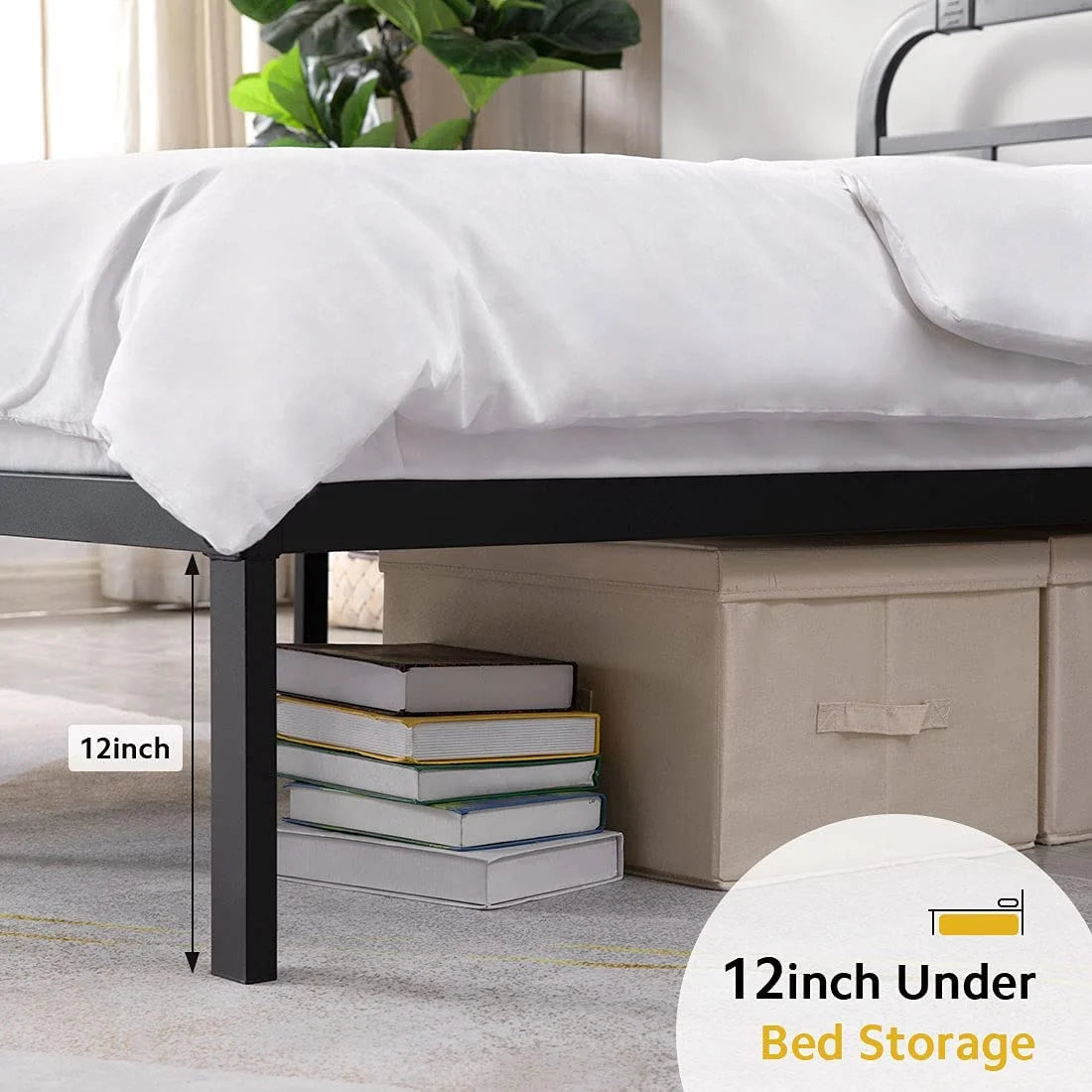 14 inch Queen Bed Frame with Headboard C7471