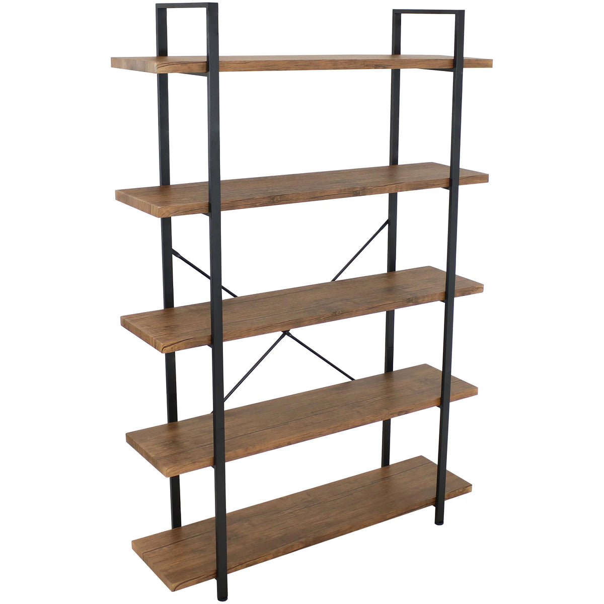 5 Shelf Wood Veneer Bookshelf H438
