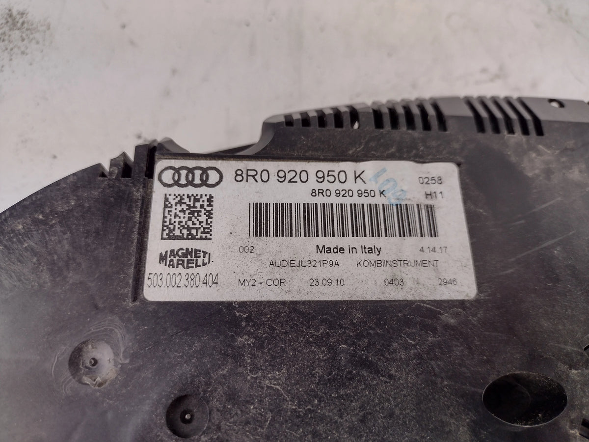 Pre-Owned Audi Q5 Speedometer Head Cluster K655395