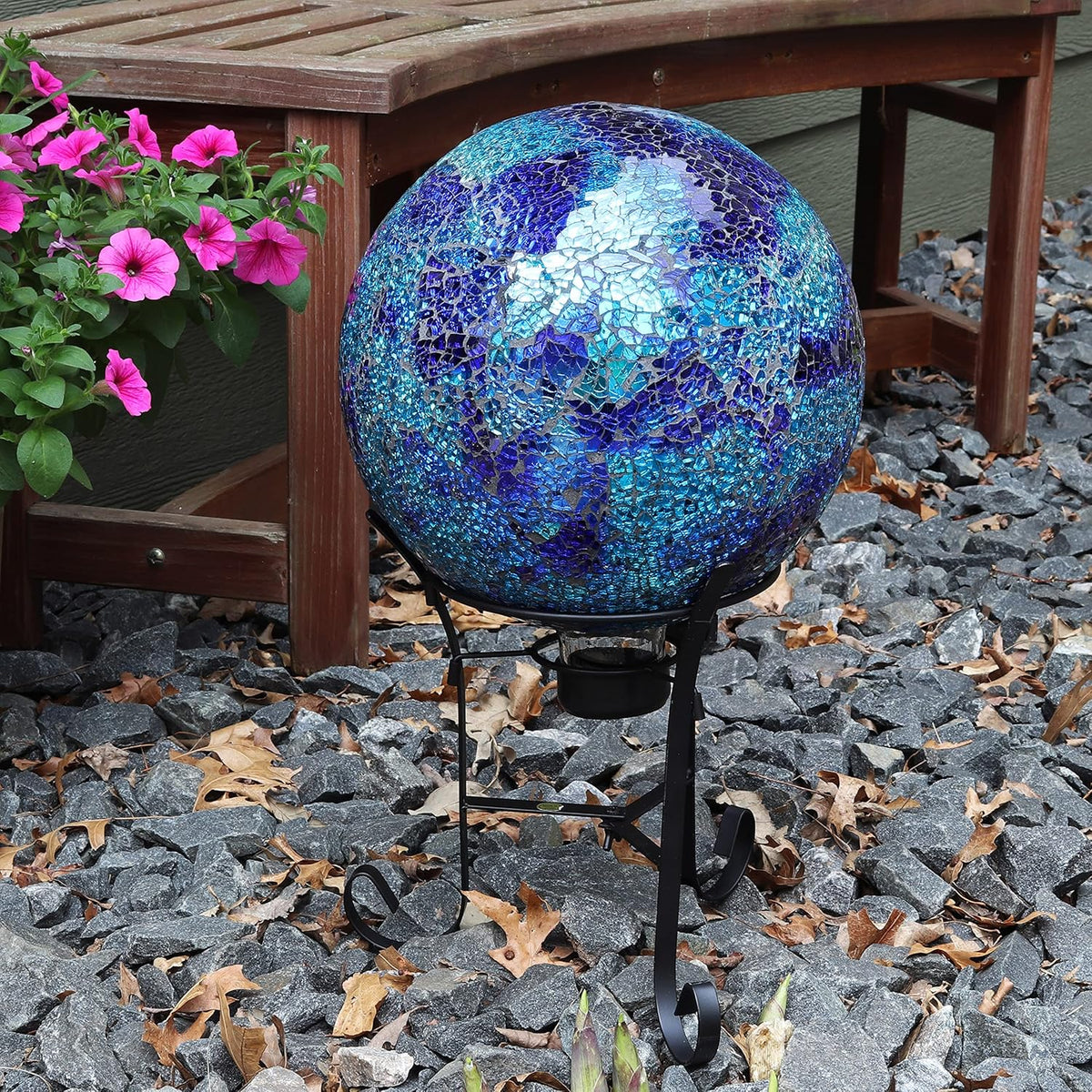 Crackled Glass Gazing Globe Z4449
