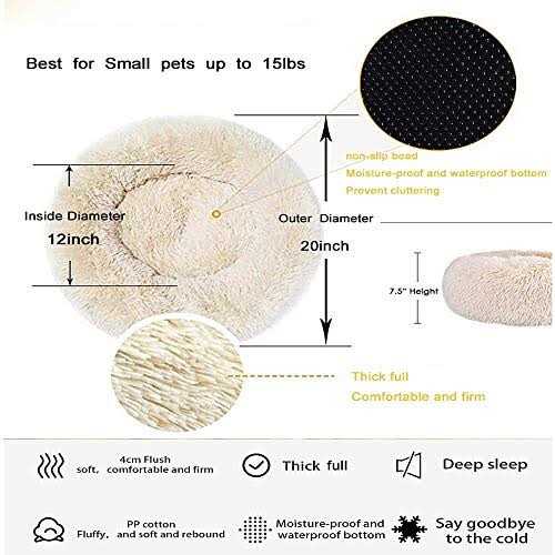 Washable Soft Plush Pet Bed Q649148