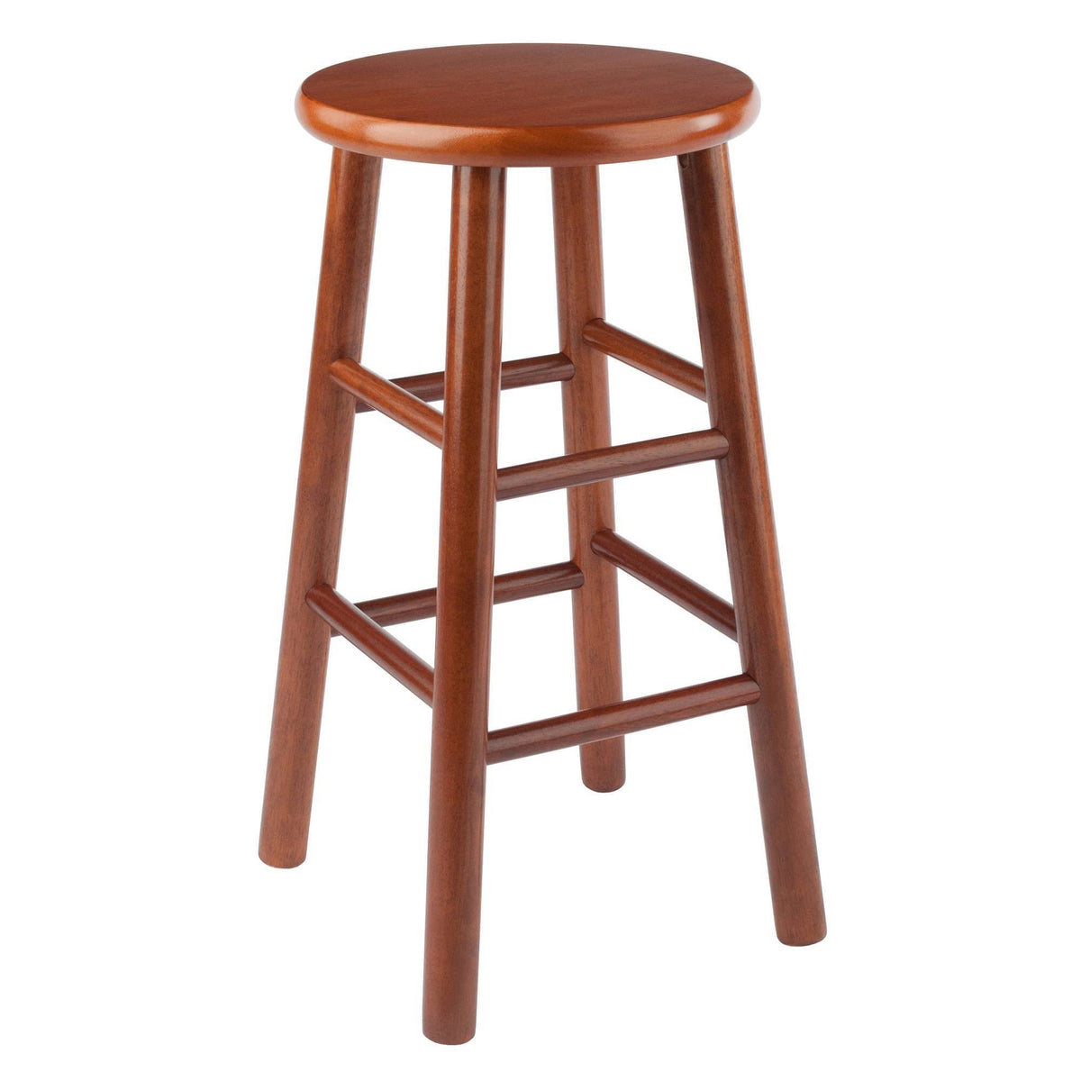 Cherry 24x22 Stool with Beveled Seat, Set of 2 F4384