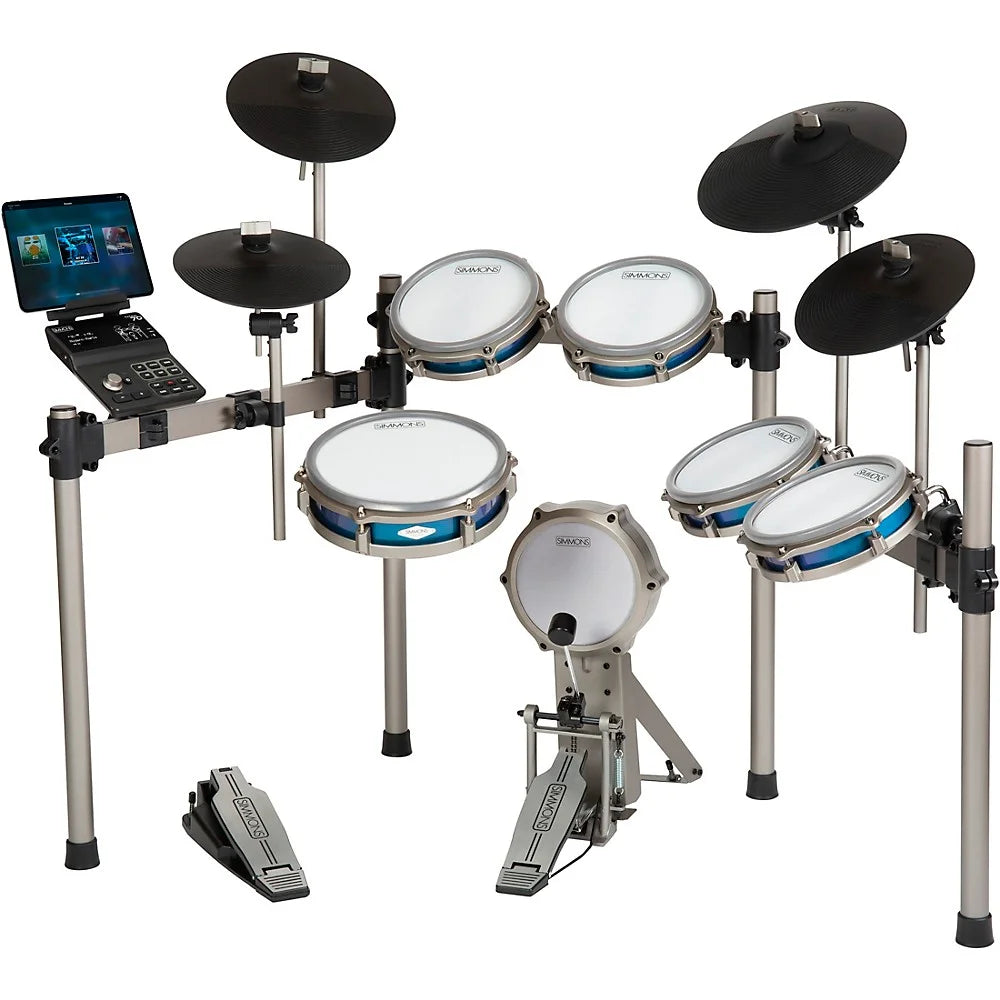 Electronic Drum Kit With Mesh Pads and Bluetooth O39913