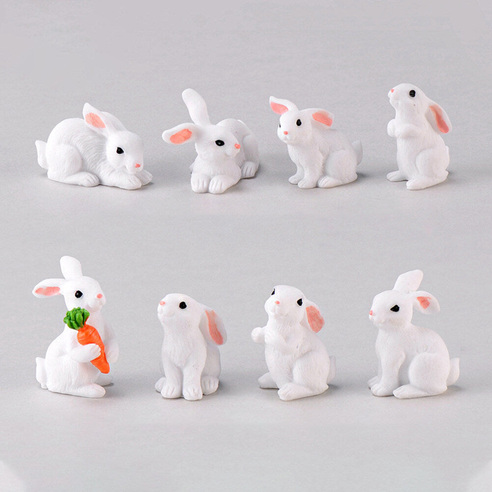 Rabbit Spring Decoration Dollhouse Plant Model Micro Landscape Accessories Child R2137
