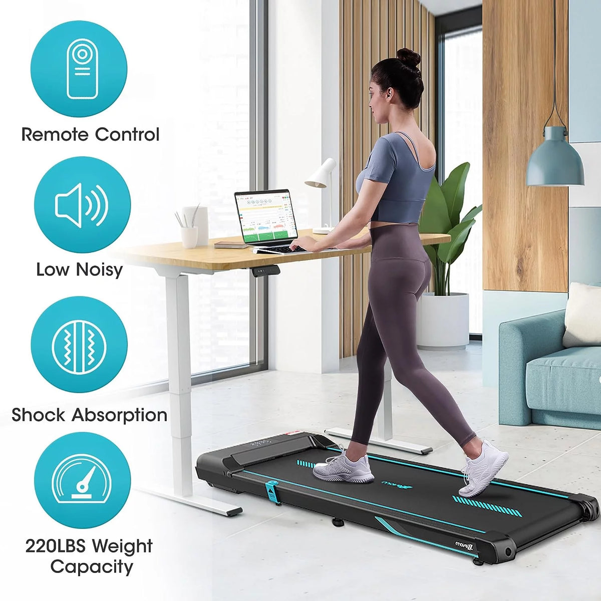 Folding Treadmill 1.5HP 220 LB Capacity A395524