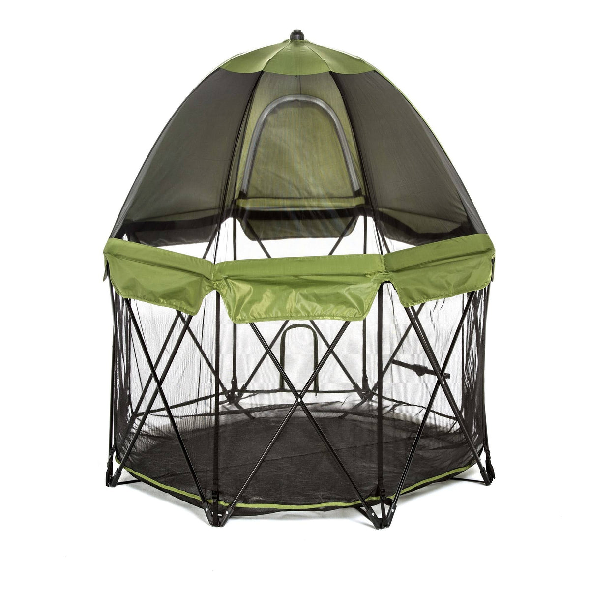 Green Eight Panel Pet Pen with Canopy T66172