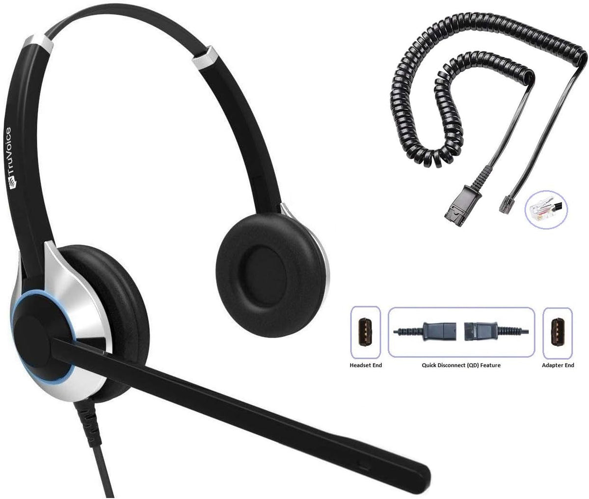 Headset with Noise Canceling Microphone & HD Speakers D68065