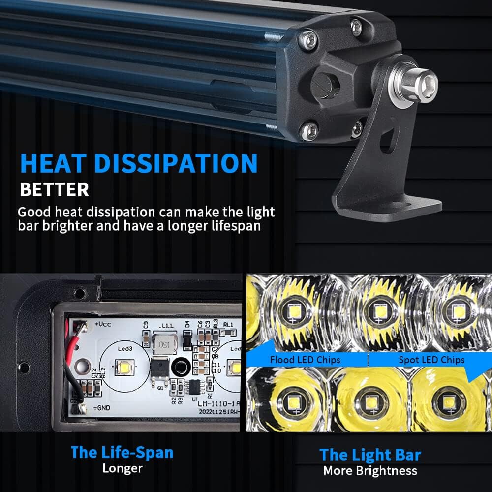 30 inch Single Row Spot Flood IP67 Waterproof Off Road Light Bar P3554