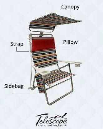 Classic Stripe High Boy Beach Chair M678955