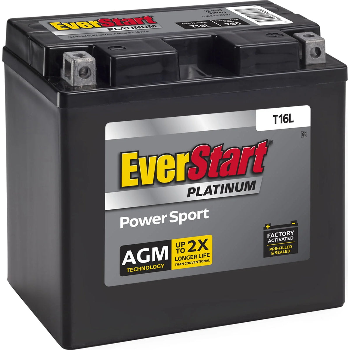 AGM Power Sport Battery Group Size T16L 12 Volt 260 CCA G541647