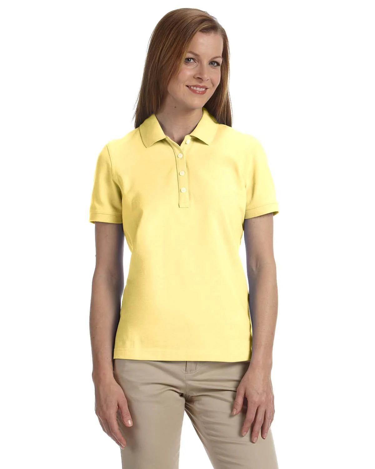 Yellow 2XL Combed Cotton Pique Polo C8838