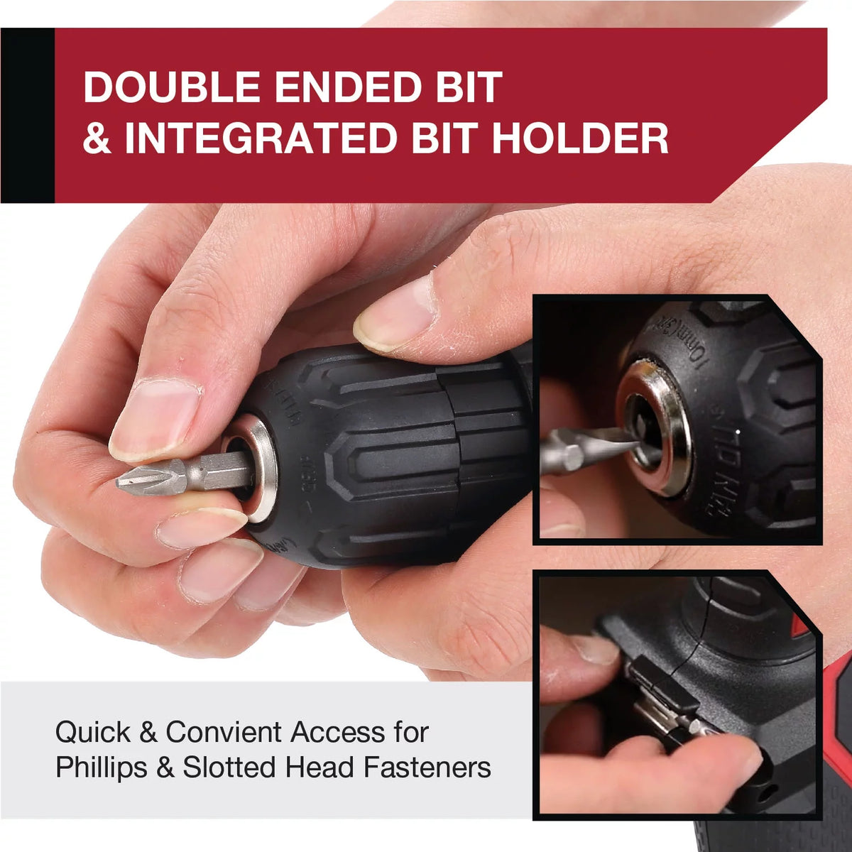 20V Max Lithium-Ion 3/8 inch Cordless Drill 70-Piece Home Tool Set P22669