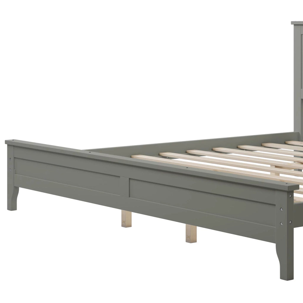 Solid Wood King Platform Bed N320