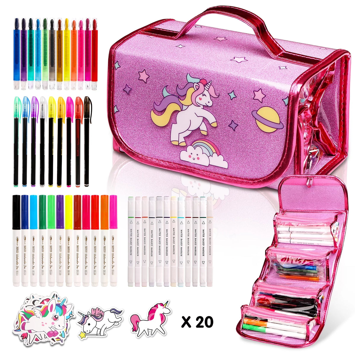 Fruit Scented Markers Set with Stickers S540666