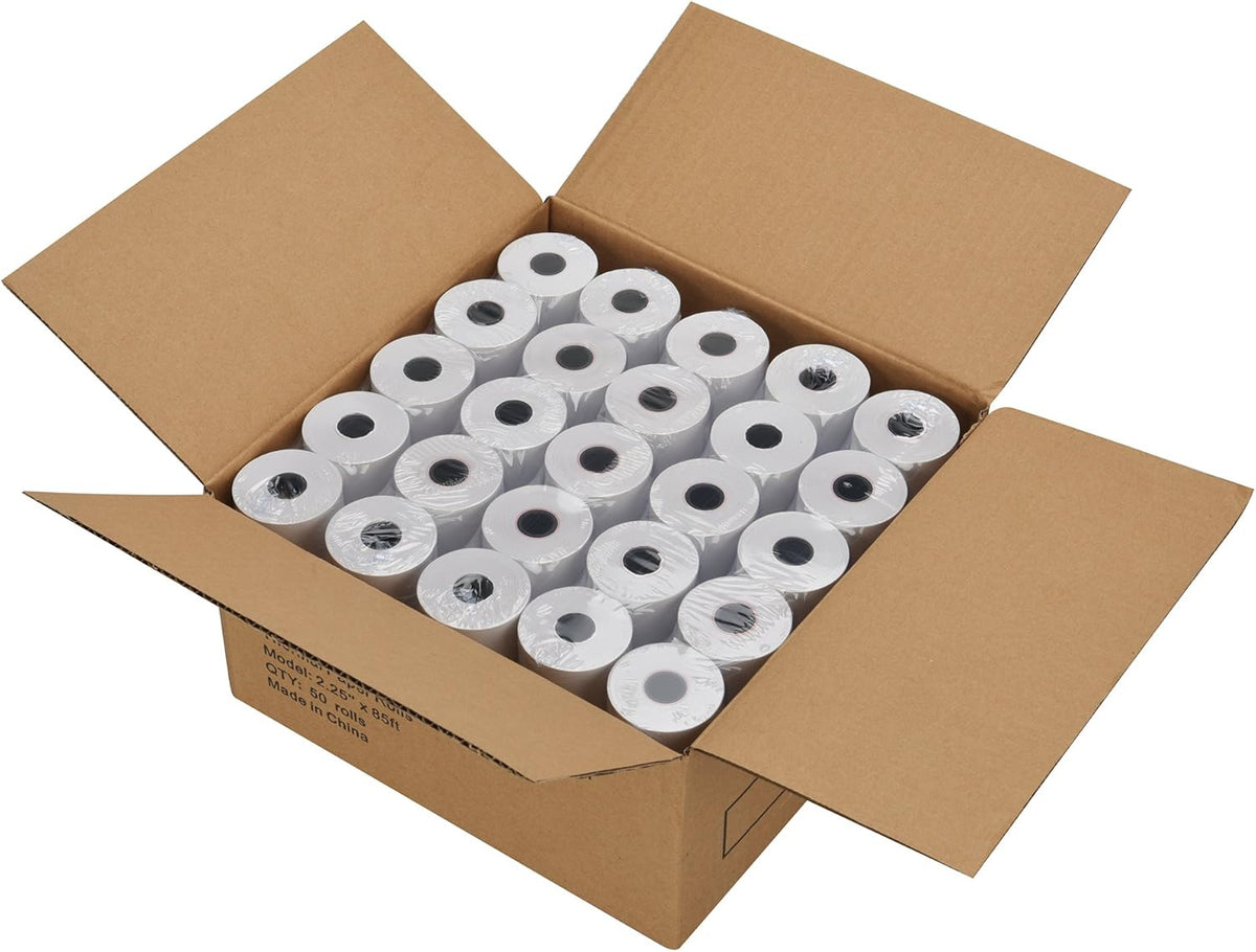 2 1/4inch 85ft Thermal Receipt Paper (50 Rolls) S8272