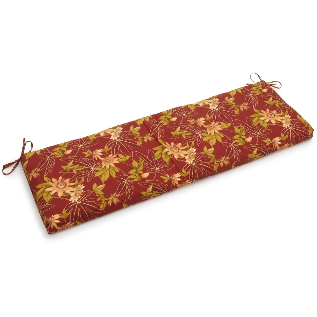 Patterned Outdoor Spun Polyester Bench Cushion U3445