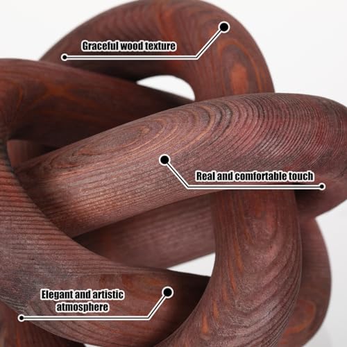 Black Wood Chain Link Decor G915770
