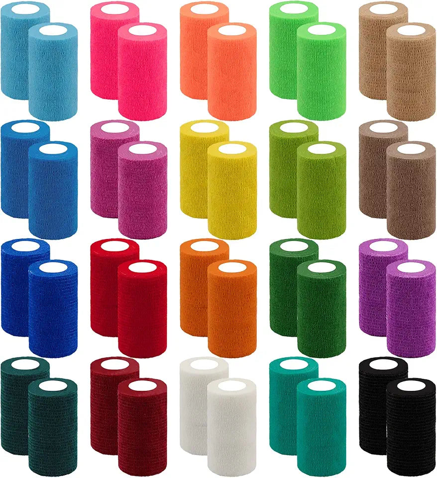 Self Adhesive Bandage Wrap 4 Inch Athletic Tape 20 Colors L1461