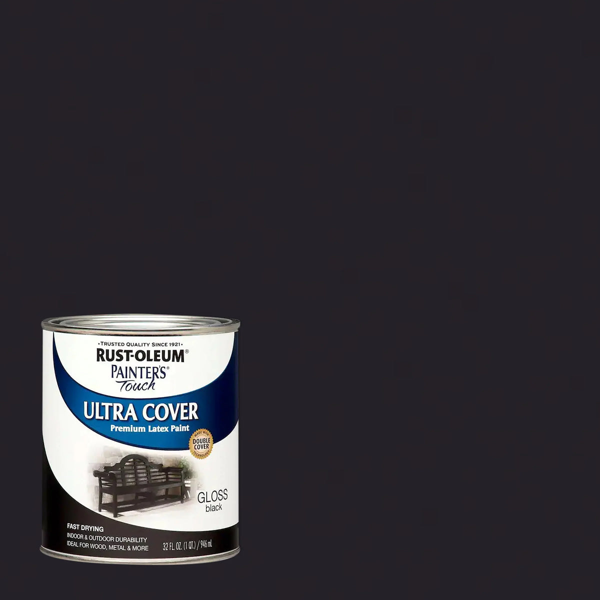 Black Gloss Latex Paint Quart P384