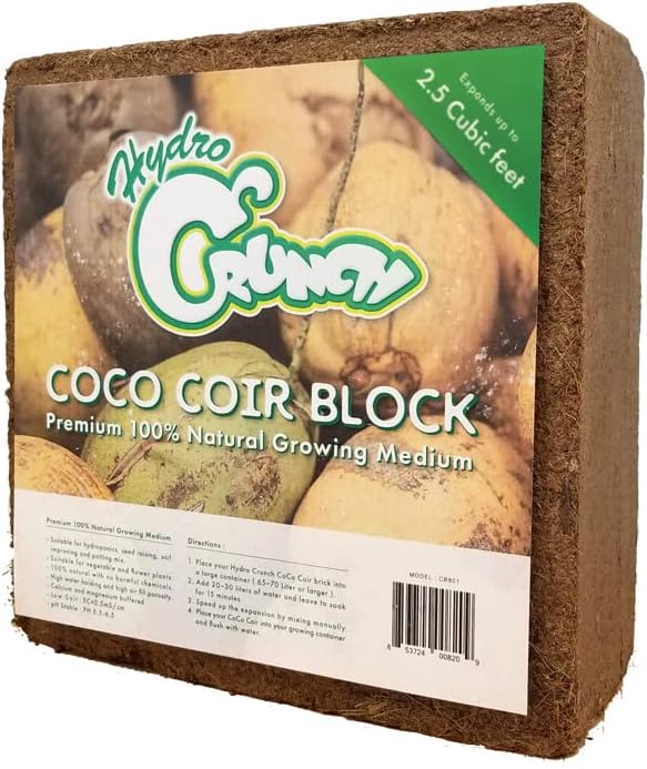 Coco Coir Block 2.5 Cubic Ft Block (2-Pack), Brown Z956918