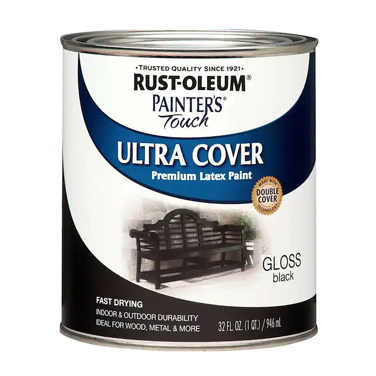 Black Gloss Latex Paint Quart P384