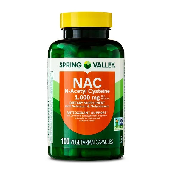 NAC 1,000 mg Vegetarian Capsules Dietary Supplement 100 Count W61561