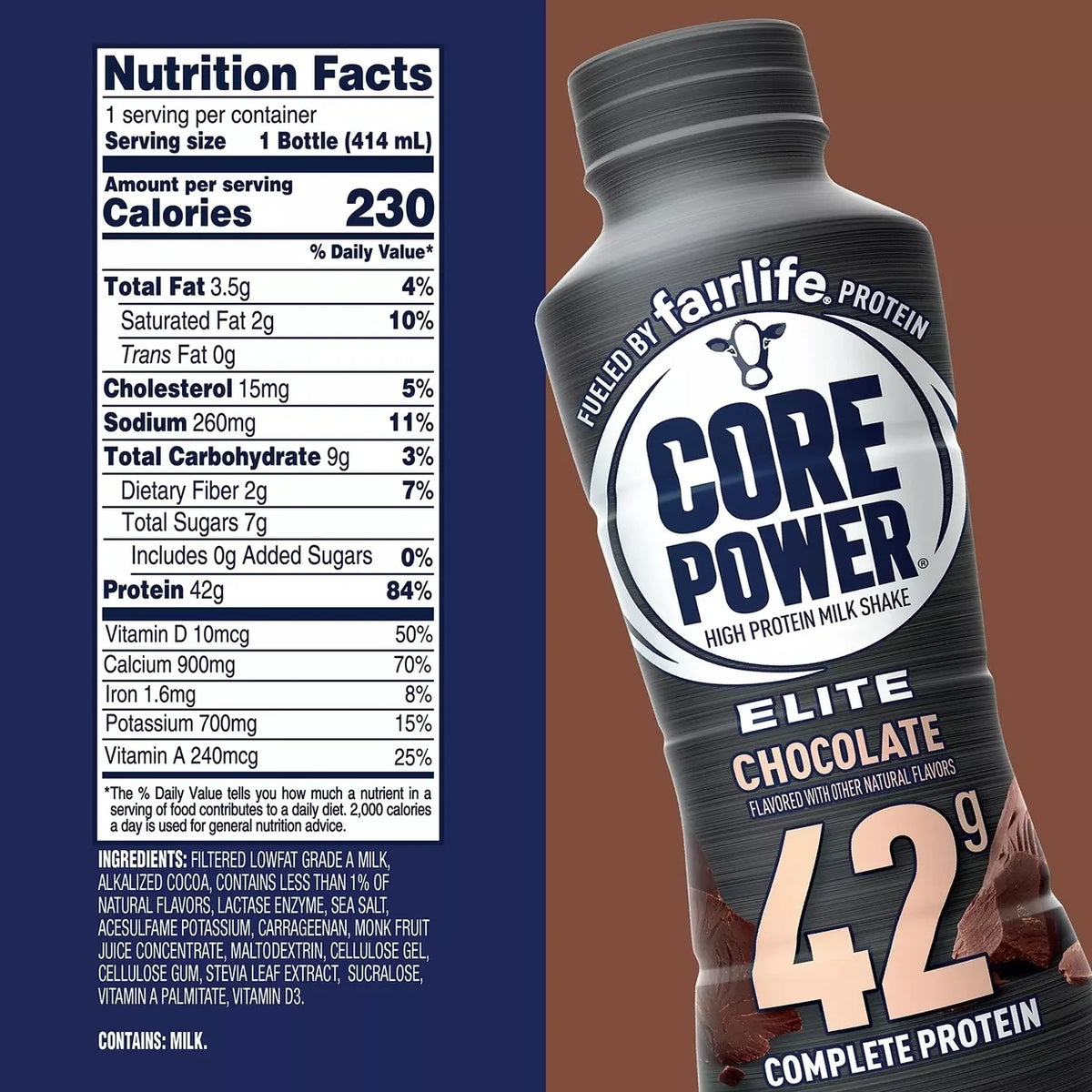 Chocolate Protein Shake 14 Fluid Ounce Pack of 10 V77668