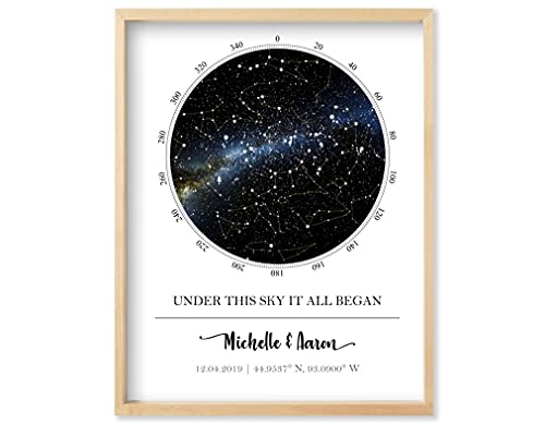 Custom Star Map Unframed Star Prints B591564