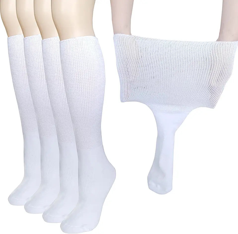 Extra Wide Socks for Swollen Feet Leg 2 Pairs N72080