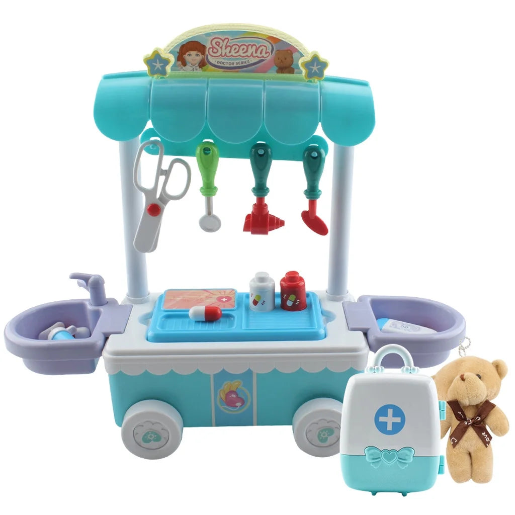Doctor Kit Surgical Car with Music Kids Play House Educational Role Play Toy H829312