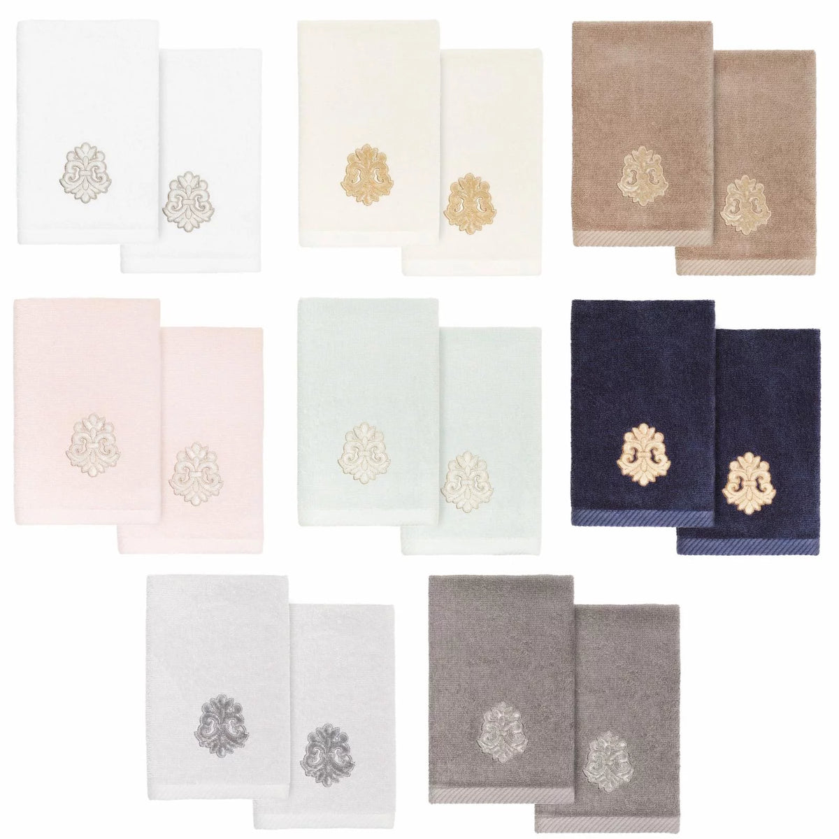 Turkish Cotton 2 Piece Fingertip Towel Set E967881