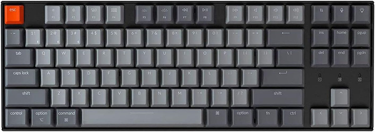 Tenkeyless Wireless Mechanical Keyboard with RGB Backlight Bluetooth Type-C Gateron G Pro Red Switch M2771