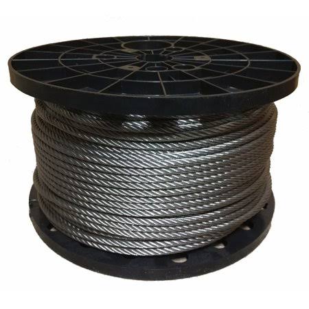 3/16 inch Stainless Steel Aircraft Cable Wire Rope Type 7x19 Type 316 (800 Feet) I505
