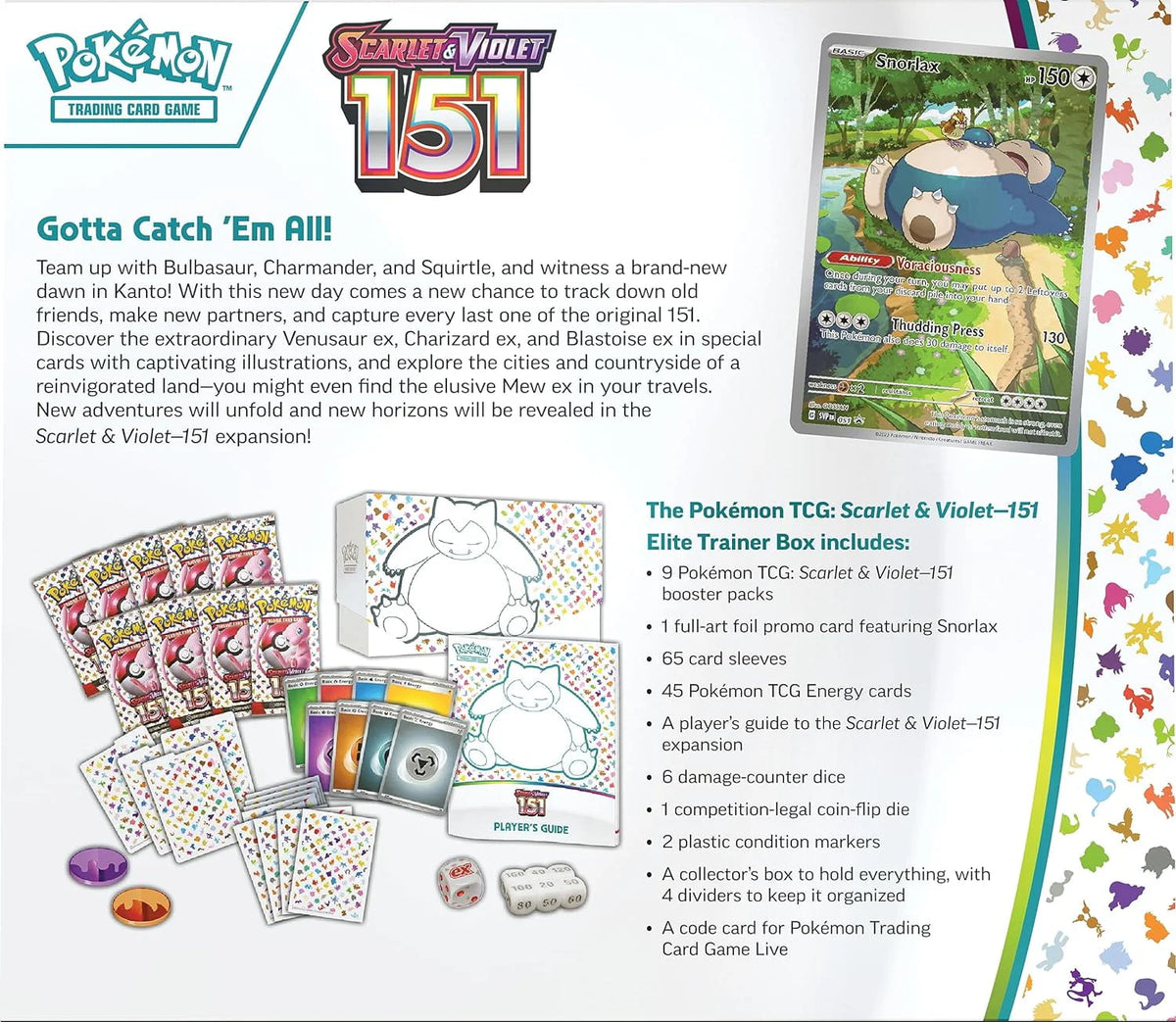 Pokemon Trading Card Games 151 Elite Trainer Box 9 Booster Packs X578806