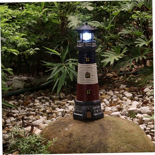 Waterproof Resin Solar Light with 360° Rotating LED Light W270026