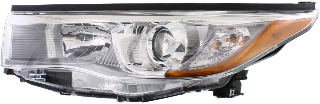 Smoked Chrome Headlight Assembly Pair for Toyota Highlander/Hybrid 2014-2015 K75702