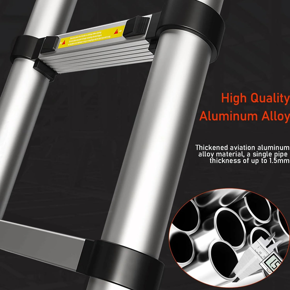 8.5FT Aluminum Telescoping Ladder H466
