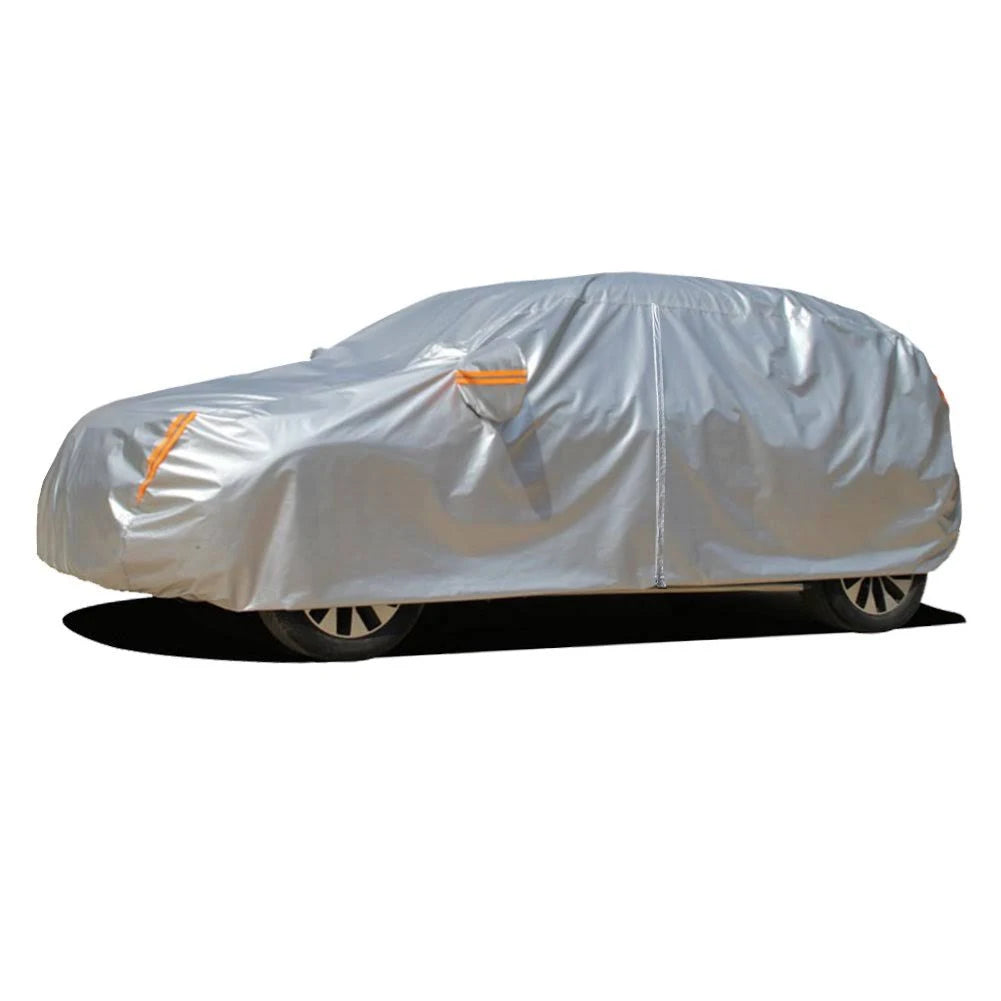 6 Layers Car Cover Waterproof All Weather with Zipper Cotton L1414