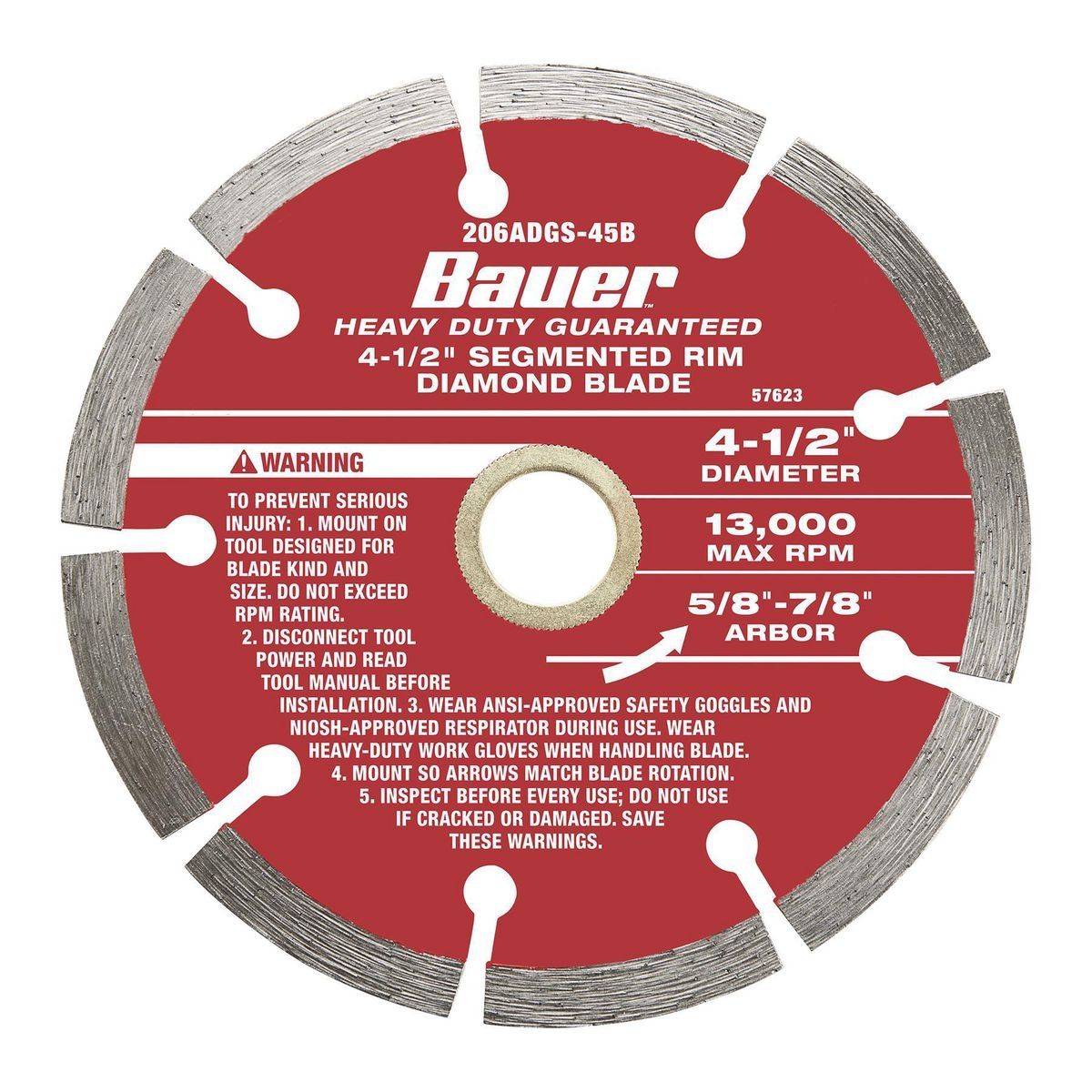 4-1/2 in. Segmented Rim Diamond Saw Blade Y211347