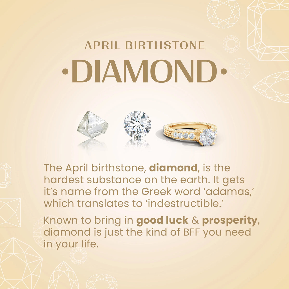14K Yellow Gold Diamond Solitaire Pendant Necklace W688